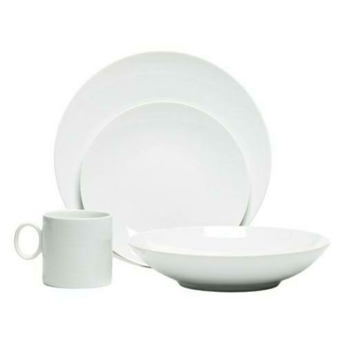 Rosenthal Loft White 16 Pc Set 4 Ea Rnd Dinner/Salad/Soup/Mug 11900-800001-00016