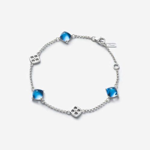 Baccarat Medicis Chain Bracelet Silver Clear Crystal Riviera 2811654