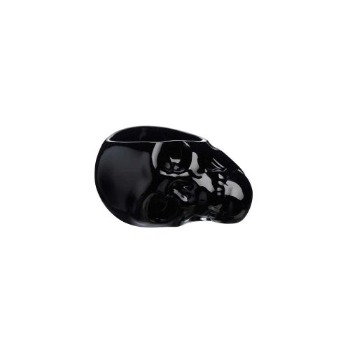 Nude Glass Memento Mori Skull Bowl S Black 1086660