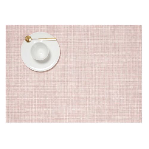 Chilewich Mini Basketweave Placemat Rectangle Blush 100132-033