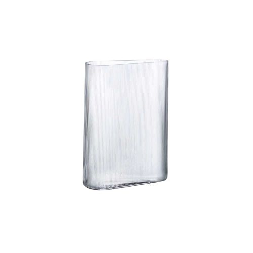 Nude Glass Mist Vase Short Clear 1075319