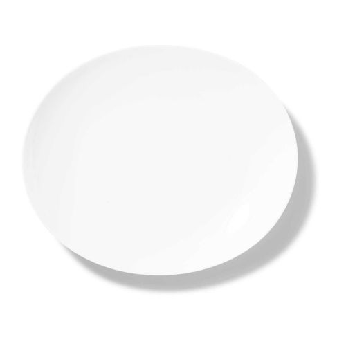 Dibbern Motion Oval Plate / Platter 32 cm White 0903200000
