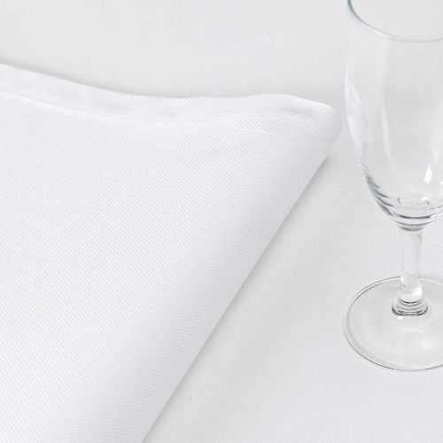 Le Jacquard Francais Offre White Natte Napkin 22X22 24925
