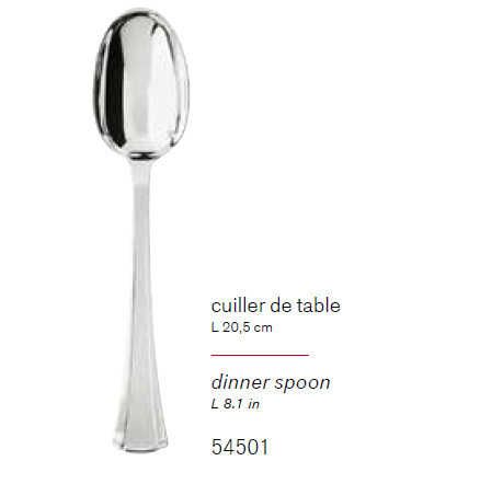 Puiforcat Papyrus  Sterling Dinner Spoon O54501