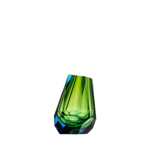 Moser Pear Underl. Vase Cut Panel Aquamarine Reseda 03196--13,0-cm-UNDERL.-VASE-CUT-PANEL-aquamarine-reseda