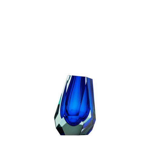 Moser Pear Underl. Vase Cut Panel Beryl Blue 03196--13,0-cm-UNDERL.-VASE-CUT-PANEL-beryl-blue
