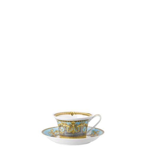 Versace Prestige Gala Bleu Tea Cup & Saucer  19325-403638-14640