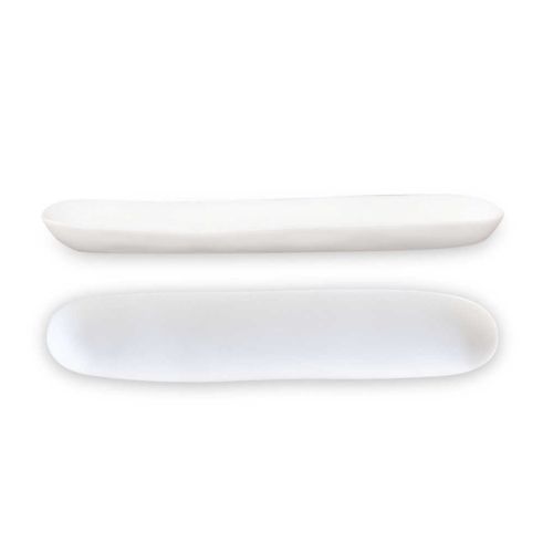 Tina Frey Sculpt Olive Dish White E-05-WHT