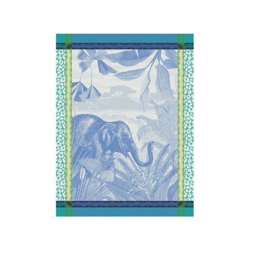 Le Jacquard Francais Sinharaja - Blue Tea Towel 24&quot X 31&quot 30538