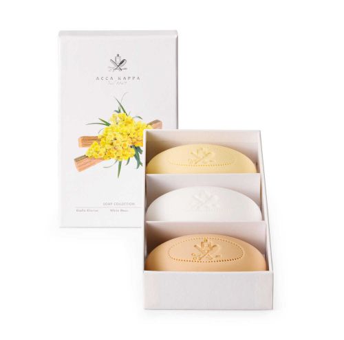 Accakappa Soap Sets White Moss, Sandalwood And Giallo Elicriso 1301