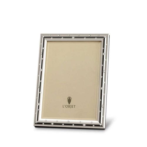 L'objet Star Frames Platinum + White Crystals 4x6 F5800S