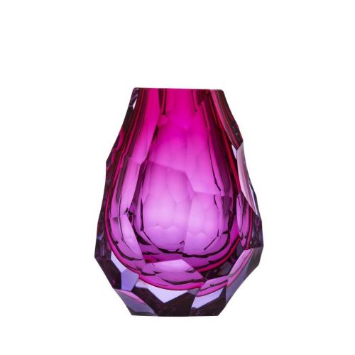 Moser Stones Vase 13cm, Alexandrite Rose 03268--13,0-cm-UNDERL.-VASE-CUT+POLISHED-PEBBLES-alexandrite-rose
