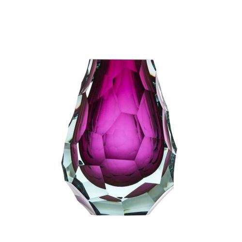 Moser Stones Vase 13cm, Beryl Rose 03268--13,0-cm-UNDERL.-VASE-CUT+POLISHED-PEBBLES-beryl-rose
