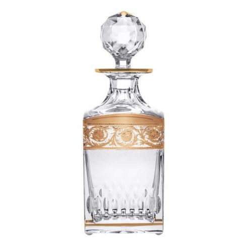 Saint Louis Thistle Gold Square Decanter 30720000