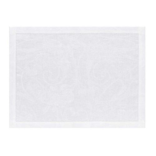 Le Jacquard Francais Tivoli White Placemat 14X19 79532