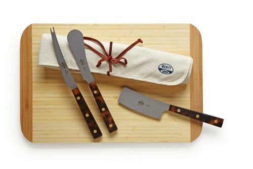 Berti Tortoise Lucite S/3 Cheese Knives 435