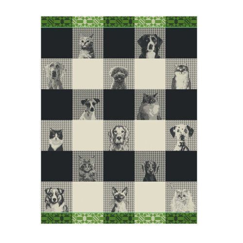 Le Jacquard Francais Truffes - Black Tea Towel 24&quot X 31&quot 31019