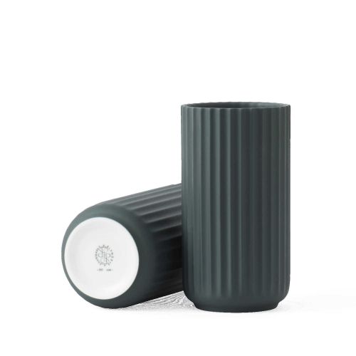 Lyngby Porcelain Vase Copenhagen Green PorcelainH: 8.1in 201586