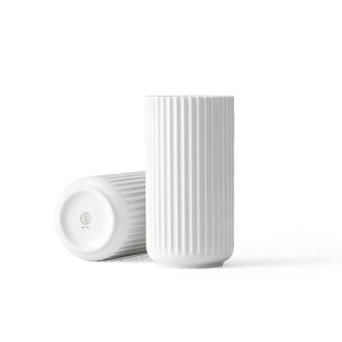 Lyngby Porcelain Vase White Porcelain H: 8.1in 200783