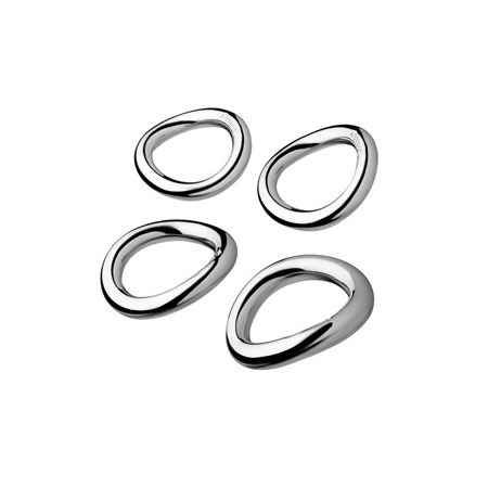 Christofle Vertigo Set Of 4 Knife Rests or Napkin Rings 04222589