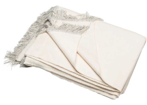 Fussenegger  Offwhite Vienna Blanket Solid, With Fringes 200 X150 Cm 1596050