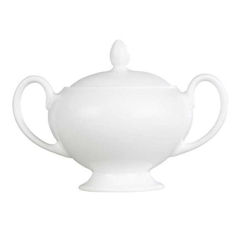 Wedgwood White China Traditional Covered Sugar 50105408676