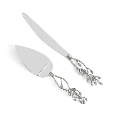 Michael Aram White Orchid Wedding Cake Knife & Server 111833