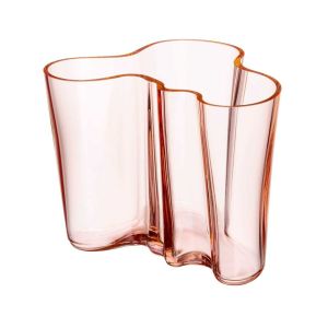 Aalto Vase 160mm 6.3&quot Salmon Pink by Iittala