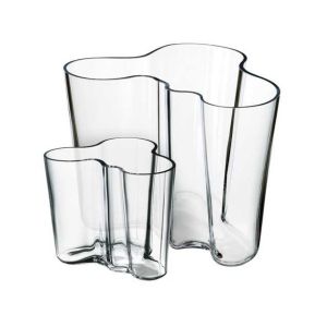 Aalto Vase Clear Set of 2 by Iittala