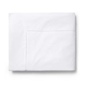 Analisa White Twin Duvet Cover by Sferra