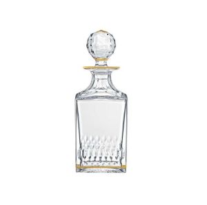 Apollo Gold Square Decanter by Saint Louis