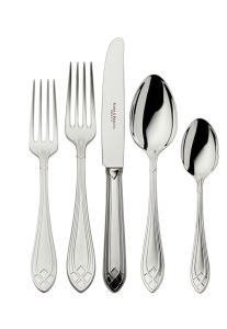 Arcade Silverplate 5-Piece Place Setting by Robbe & Berking