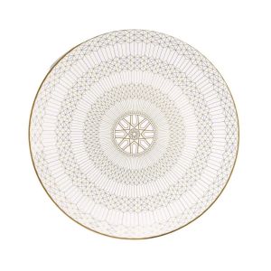 Arcadia Show Plate 31 Gold & Platinum by Baccarat