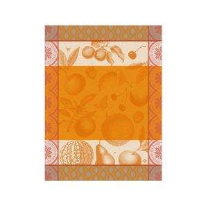 Arriere-Pays Orange Tea Towel by Le Jacquard Francais