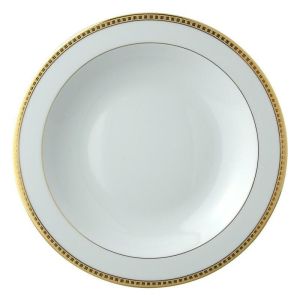 Athena Gold Deep Round Dish by Bernardaud