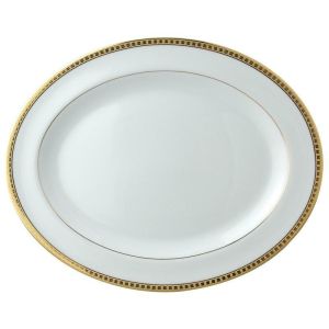 Athena Gold Oval Platter - 15 In. by Bernardaud