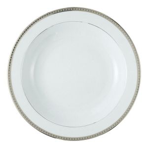 Athena Platinum Deep Round Dish by Bernardaud