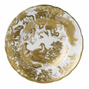 Aves Gold Bread and Butter Plate by Royal Crown Derby