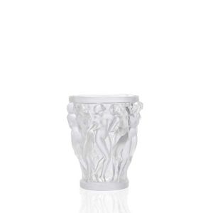 Bacchantes Small Vase Clear by Lalique