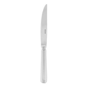 Baguette Silverplated Steak Knife Solid Handle by Sambonet