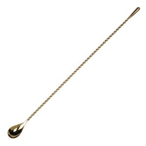 Bar Spoon Shizuku Tear Drop Gold 40 Cm by Japanese Bar Tools
