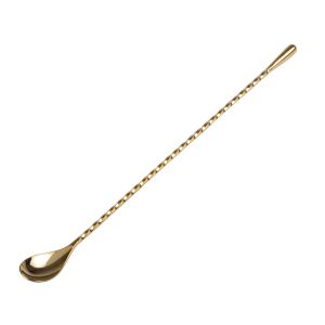 Bar Spoon Tear Drop Gold 30 Cm by Japanese Bar Tools