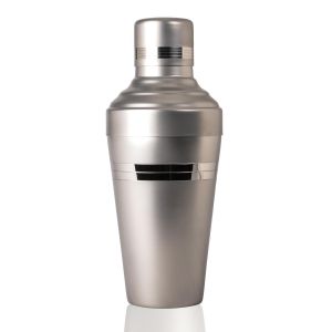 Baron Shaker Matte Stainless Steel With Silver Accents by Japanese Bar Tools