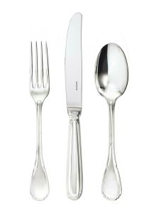 Baroque Silverplate 5 Pcs Place Setting with Hollow Handle Knife by Sambonet