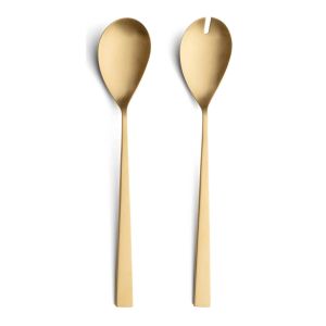 Bauhaus Matte Gold Salad Set by Cutipol