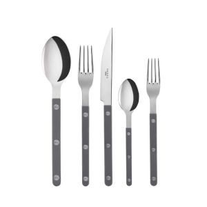 Bistrot Dark Gray 5 pc place setting by Sabre