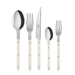 Bistrot Ivory 5 pc place setting by Sabre