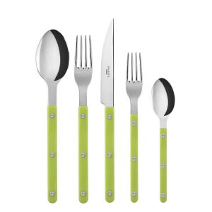Bistrot Lime 5 pc place setting by Sabre