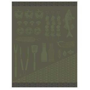 Braise - Romarin Tea Towel 24&quot X 31&quot by Le Jacquard Francais