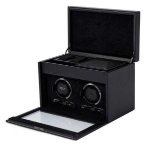 British Racing British Racing Double Watch Winder - Black by Wolf